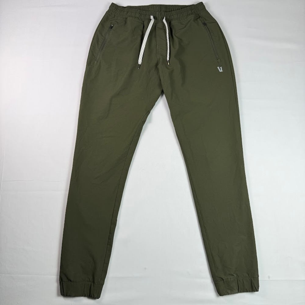 Vuori Mens Transit Jogger Pants Olive Green V417 Activewear Size S
